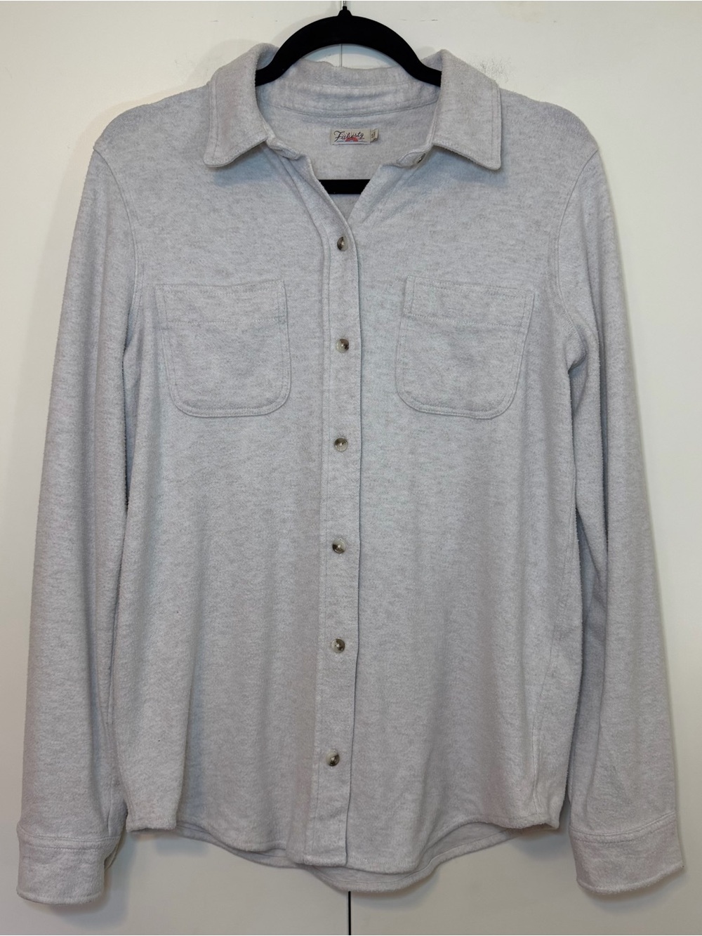 Faherty Cream Legend‎ Sweater Button Up Boho Casual